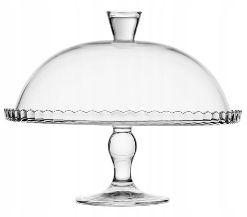 Szklana PATERA Z KLOSZEM na ciasto tort na nóżce 32cm PASABAHCE na Arena.pl