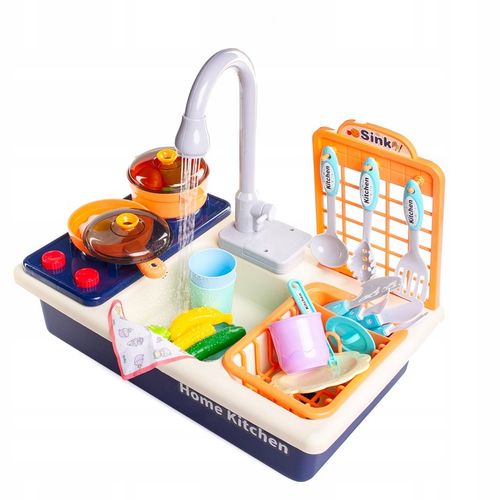 ZLEW ZLEWOZMYWAK kuchenka kuchnia dla dzieci palniki kran z wodą GARNKI na Arena.pl
