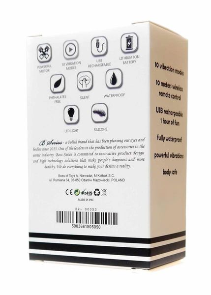 Stymulator-Rechargeable Butt Plug Vibrator USB 10 Functions - Silver zdjęcie 8