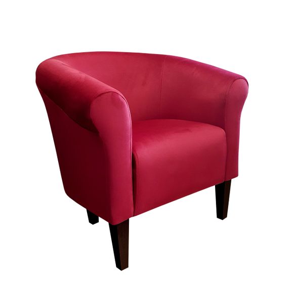 Fotel Milo nogi 20cm venge czerwony MG31 zdjęcie 1