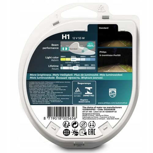 Philips Żarówki H1 X-Treme Vision Pro150 +150% na Arena.pl