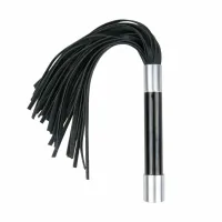 ouch! flogger z metalowym uchwytem - elegancki bat do gry scenicznej