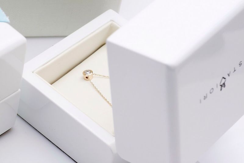 Emaga Złoty naszyjnik NZD4750 - Diament zdjęcie 4