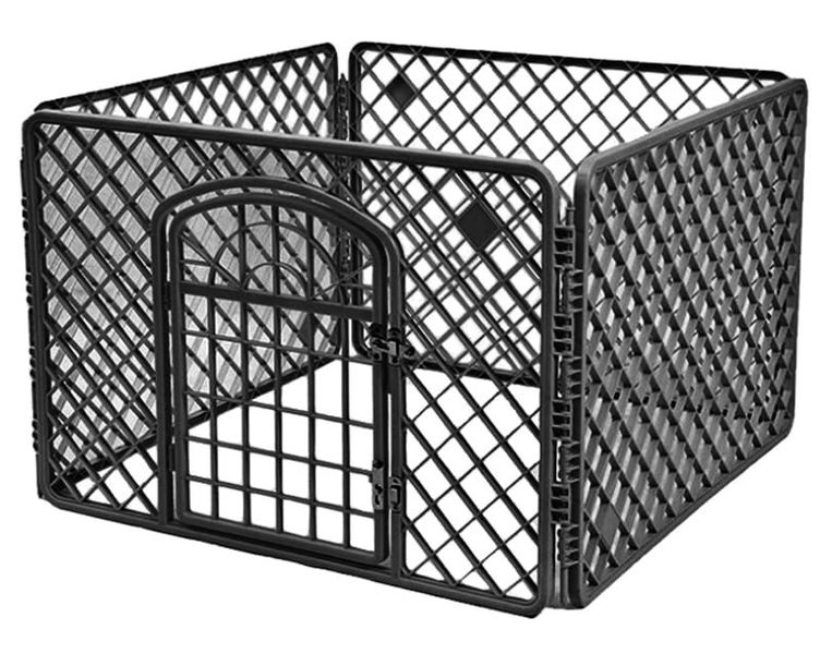 Zagroda czarna dla psa 90x90x60 cm składana kojec zdjęcie 2