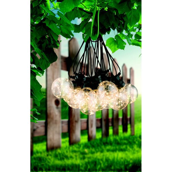 Łańcuch ze światełkami 7,5m 10 LED 4,2W IP44 ciepła zdjęcie 4