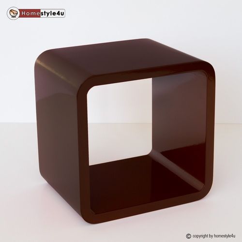 Półka RETRO CUBE na ścianę, brązowa na Arena.pl