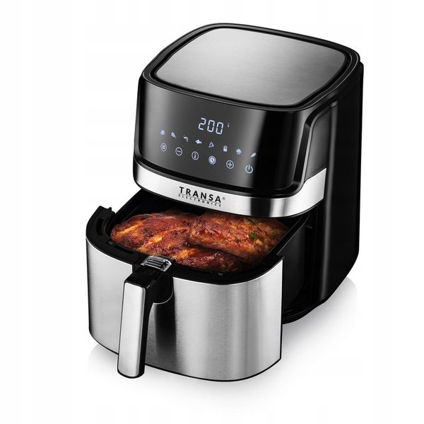 FRYTKOWNICA BEZTŁUSZCZOWA POJEMNA FRYTOWNICA INOX 8 PROGRAMÓW 6L 1700W zdjęcie 12