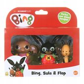 Figurki Bing Sula Flop 3-pak prezent dla dzieci 18m do małych rączek BING