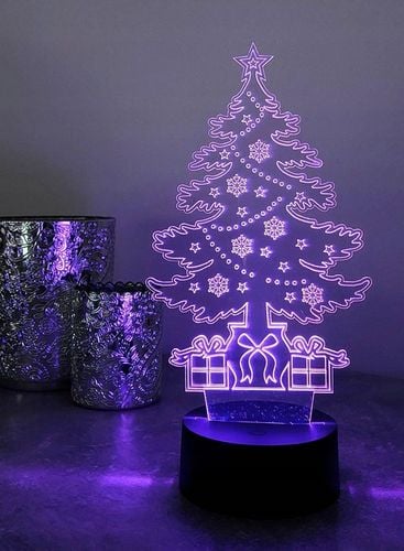 OZDOBA ŚWIĄTECZNA CHOINKA 3D LED KOLORY RGB PILOT na Arena.pl