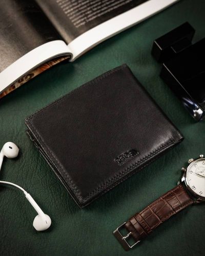składany portfel męski ze skóry naturalnej - peterson na Arena.pl