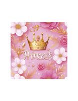 SERWETKI DAISY POL-MAK 33X33 CM PINK PRINCESS CROWN 20 SZTUK