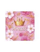 SERWETKI DAISY POL-MAK 33X33 CM PINK PRINCESS CROWN 20 SZTUK