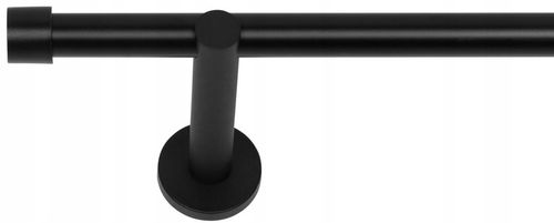 KARNISZ POJEDYNCZY CZARNY METAL LOFT LUNA 19 mm / 160 cm auraHOME24 na Arena.pl