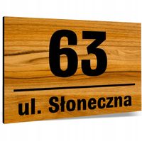Tabliczka Tablica ADRESOWA ALUMINIOWA Numer domu