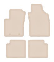 Dywaniki welurowe DURBAN beżowe Fiat 500 2007-2013 cabrio/hatchback