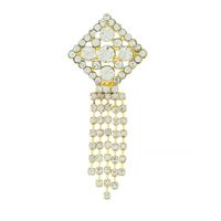 Broszka damska z dżetami 7,5 cm