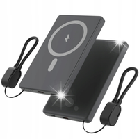 POWERBANK 5000 mAh Szybkie ładowanie USB-C bezprzewodowe 15 W 118g Imiki
