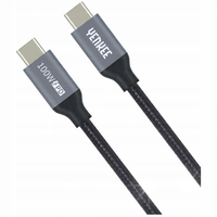 Kabel 1,5m USB-C - USB-C TypC 3.1 Gen2 ALU 5A 100W