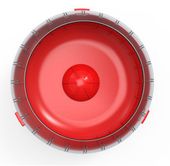 Cichy kołowrotek dla małych gryzoni - Zolux RODY3 14x8,5x14cm czerwony