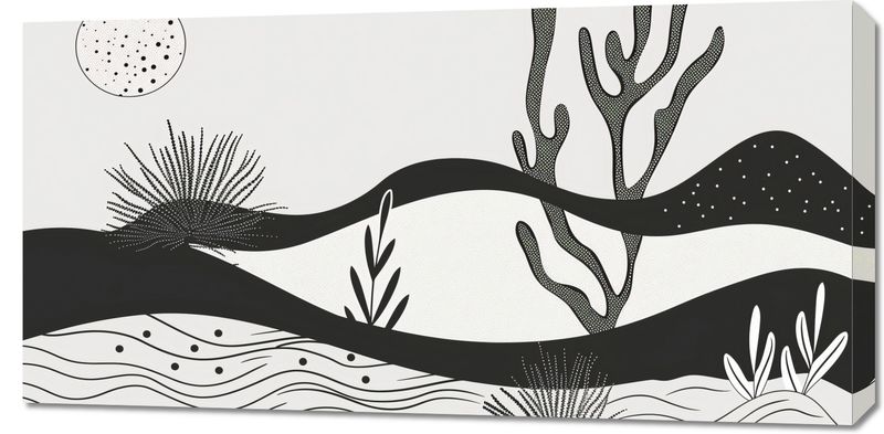 Obraz 100x50cm Ogród przy Nocy zdjęcie 1