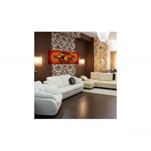 Deco Panel, Czerwono-pomarańczowa mapa świata 100x40 na Arena.pl