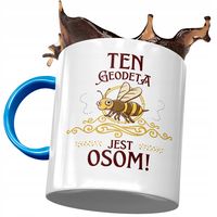 Kubek Błękitny Dla Geodety Geodeta Jest Osom Z Nadrukiem Ze Zdjęciem