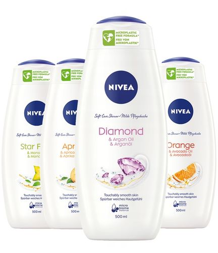NIVEA żel płyn pod prysznic damski zestaw 4x500ml na Arena.pl