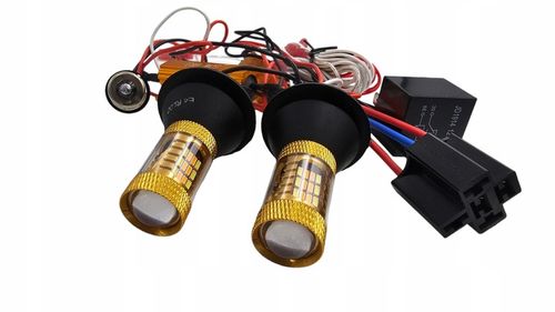 KIERUNKOWSKAZY LED PY21W BAU15S 1156 DRL ŚWIATŁA DZIENNE 2w1 ULTRA MOCNE na Arena.pl