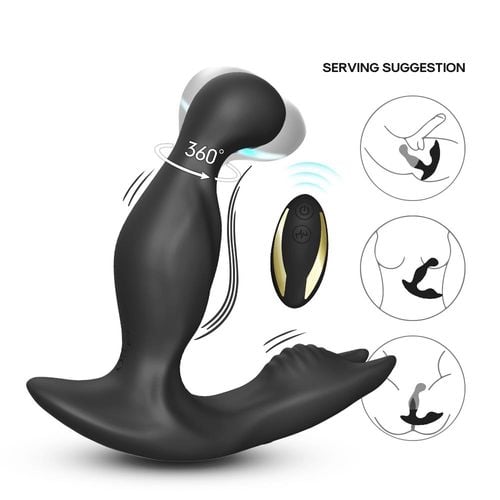 masażer prostaty bat king obrotowy czarny usb na Arena.pl