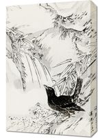 Obraz 40x60cm Eastern Rook, Kashu Japoński Vintage do Salonu