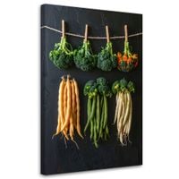 Obraz do kuchni restauracji baru jadalni, Brokuły i Fasola