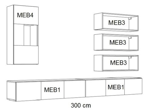 meblościanka LOFT 3 (push-open) na Arena.pl