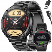 SMARTWATCH MĘSKI GRAVITY GT21-1 - BLUETOOTH CALL, DODATKOWY PASEK + GRAWER