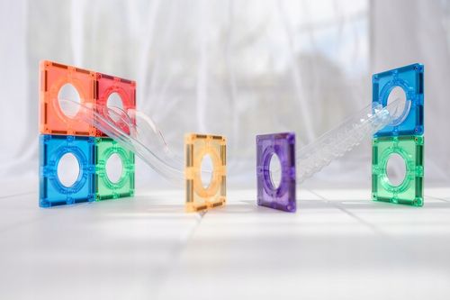 Connetix klocki magnetyczne Ball Run kulodrom 92 szt. + gratis na Arena.pl