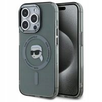 ETUI KARL LAGERFELD HARDCASE DO IPHONE 15 PRO MAX CZARNE MAGSAFE IML