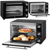 PIEKARNIK ELEKTRYCZNY 48L ROŻEN TERMOOBIEG GRILL PODŚWIETLENIE + AKCESORIA