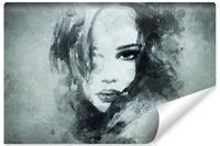 Fototapeta Abstrakcja Portret KOBIETY Akwarele Vintage 300cm x 210cm