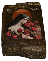 Ikona Święta Rozalia patronka chroniąca od zarazy i chorób zakaźnych