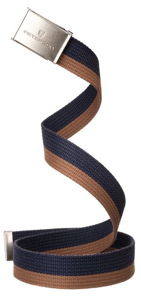 pasek parciany ptn silver-navy-brown-125 zdjęcie 6