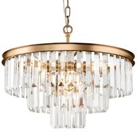 Lampa wisząca glamour Revero MOD085PL-07BS Maytoni kryształowa mosiądz