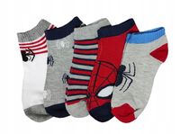 Skarpetki Chłopięce Bawełniane Spider-Man Kolorowe Długie 5-PAK 35-38