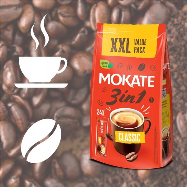 Napój kawowy Mokate 3w1 Classic 24 saszetki zdjęcie 10