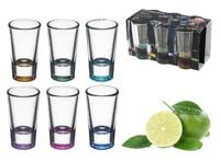 Kieliszki do wódki Galicja SALUTE COLORS 28 ml 6 szt. grube szkło