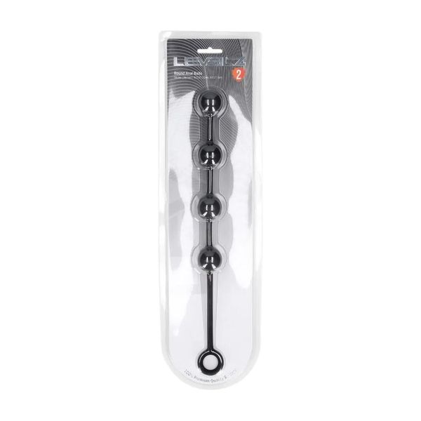 Round Silicone Anal Balls - M - 30Mm - Black zdjęcie 2