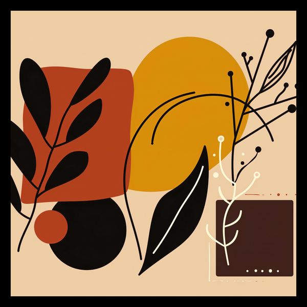 Plakat 40x40cm Ciepłe Kontury zdjęcie 2