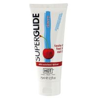 Żel-Hot Superglide Cherry- 75Ml Edible Lubricant Waterbased -