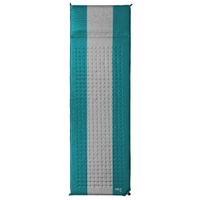 Mata Samopompująca z Poduszką, 195 cm turkusowo-szara NC4340 Nils Camp