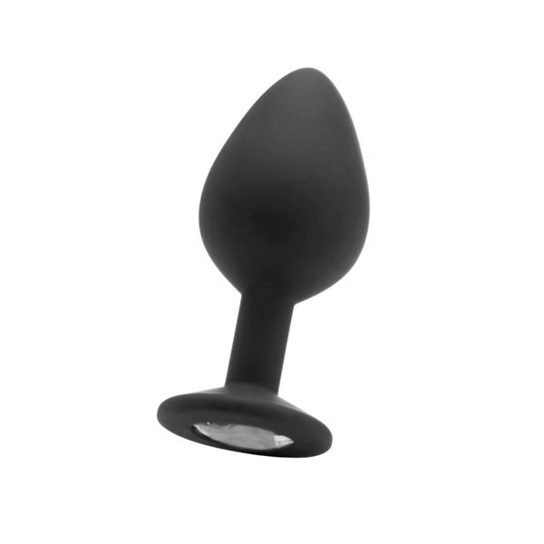 Diamond Butt Plug - Large Black zdjęcie 1