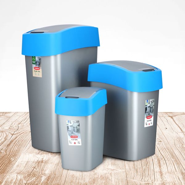 Curver Kosz Na Śmieci Pojemnik Biuro 25L Niebieski zdjęcie 3