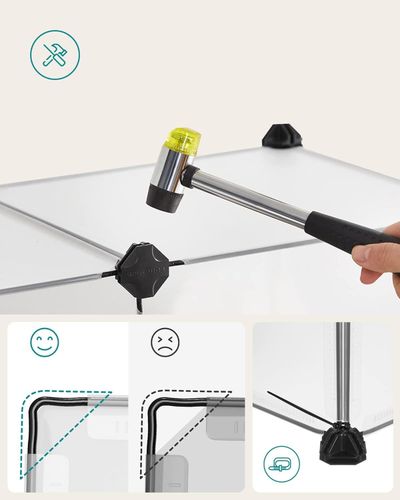 Zagroda bezbarwna dla zwierząt 125x63x42 cm modułowa kojec dla pupili na Arena.pl